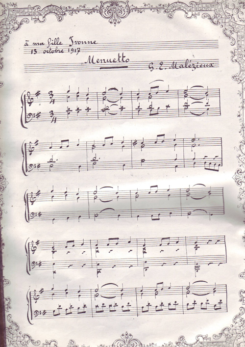Menuetto par Georges Ernest Malzieux
