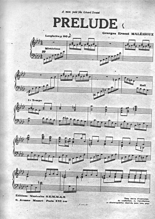 Prlude par Georges Ernest Malzieux