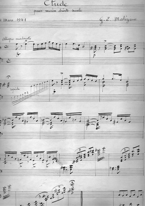 Etude par Georges Ernest Malzieux