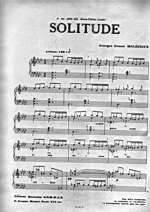 Solitude par Georges Ernest Malzieux