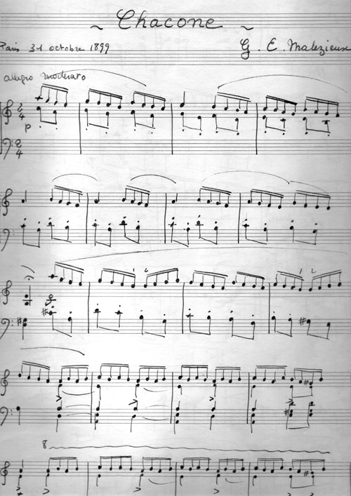 Chaconne par Georges Ernest Malzieux