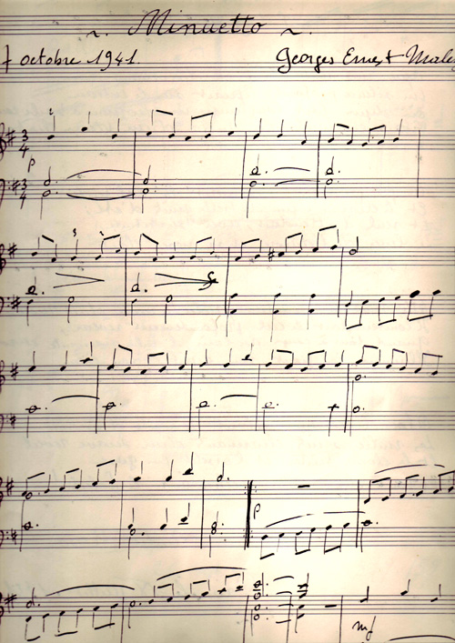 Minuetto par Georges Ernest Malzieux