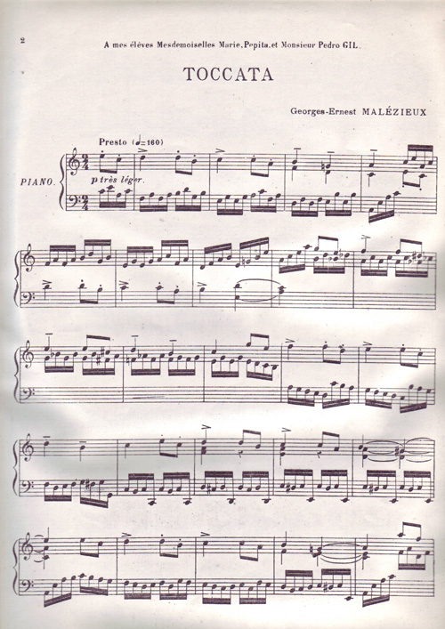 Toccata 1 par Georges Ernest Malzieux
