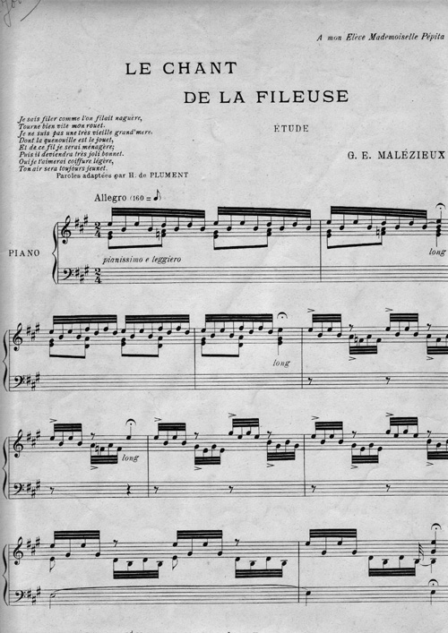 Le chant de la fileuse par Georges Ernest Malzieux