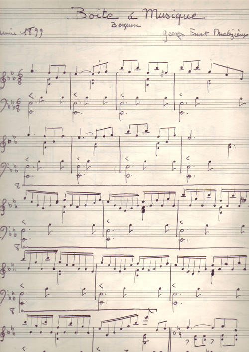 Bote  musique par Georges Ernest Malzieux