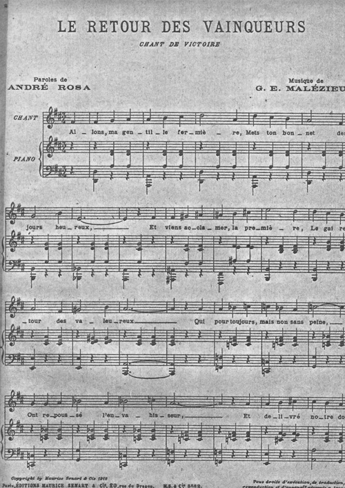 Le retour des vainqueurs par Georges Ernest Malzieux
