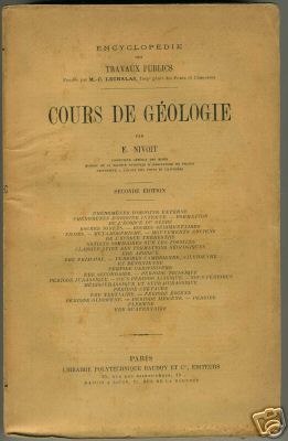 Cours de gologie par Edmond Nivoit