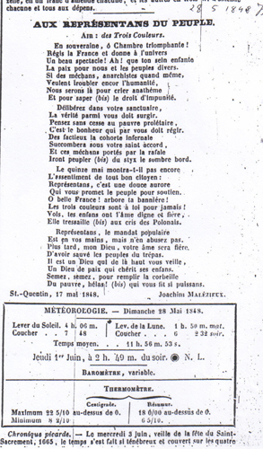 Aux Reprsentants du Peuple par Joachim Pierre Joseph Malzieux