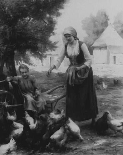 Dans la basse-cour par Thrse Marthe Franoise Dupr