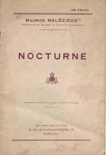 Nocturne par Maurice Gabriel Malzieux