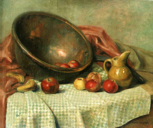 Nature Morte aux pommes par Isabelle Marie Yvonne Malzieux