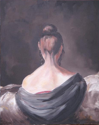 Jeune fille de dos par Claude Ducher
