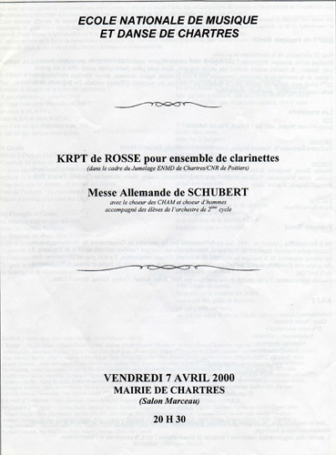 Messe allemande de Schubert par Caroline Jouan