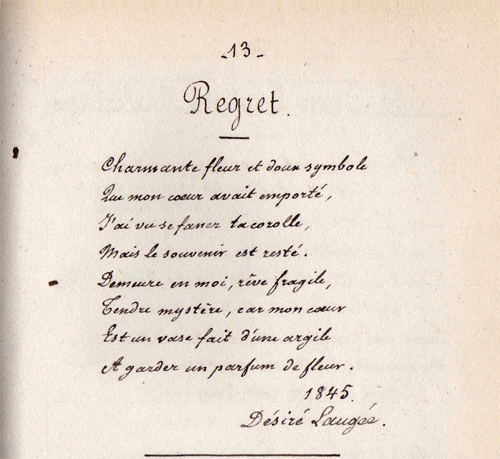 Regret par Dsir Franois Lauge