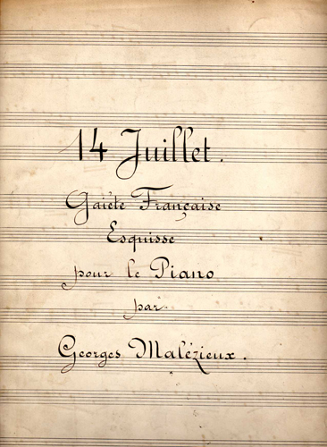 Quatorze Juillet par Joachim Georges Leon Malzieux