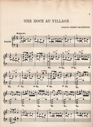 Une noce au village par Georges Ernest Malzieux