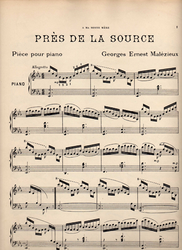 Prs de la source par Georges Ernest Malzieux