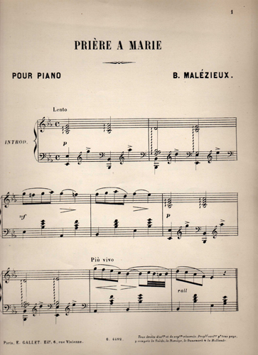 Prire  Marie par Berthe Marie Malzieux