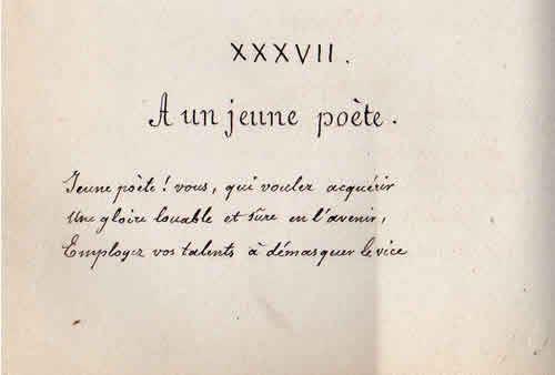 A un jeune pote par Joachim Pierre Joseph Malzieux