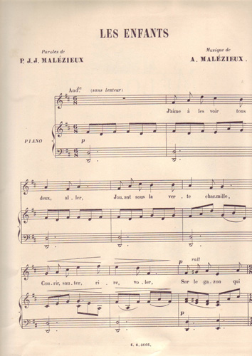 Les enfants par Joachim Pierre Joseph Malzieux