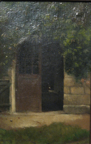 Cour devant la maison par Maurice Gabriel Malzieux