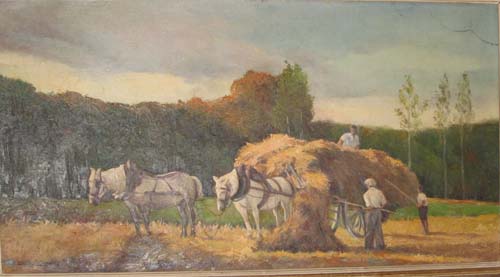 La dernire charrette de foin par Thrse Isabelle Marie Camille Malzieux