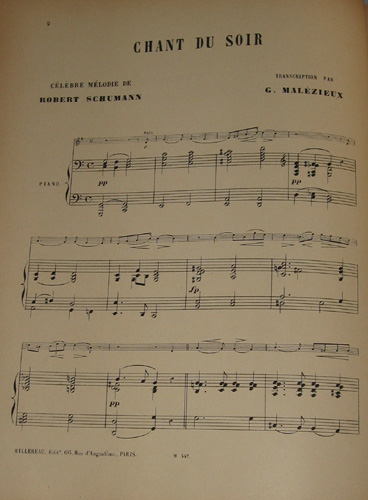 Chant du Soir par Joachim Georges Leon Malzieux