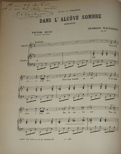 Dans l'alcve sombre par Joachim Georges Leon Malzieux