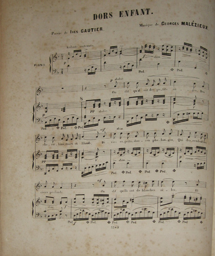 Dors enfant par Joachim Georges Leon Malzieux