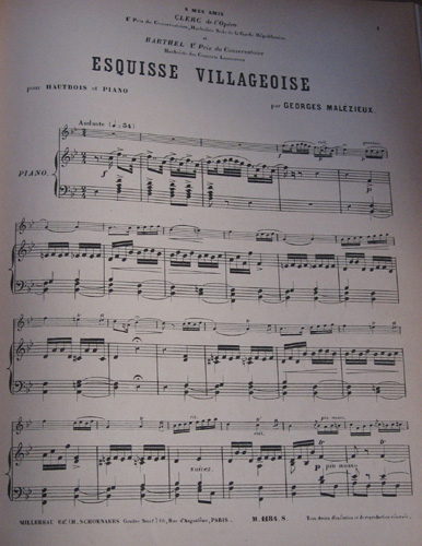 Esquisse villageoise par Joachim Georges Leon Malzieux