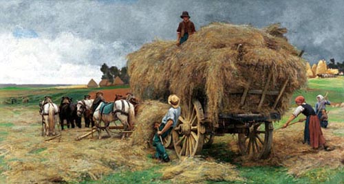 La rcolte des foins par Julien Dupr