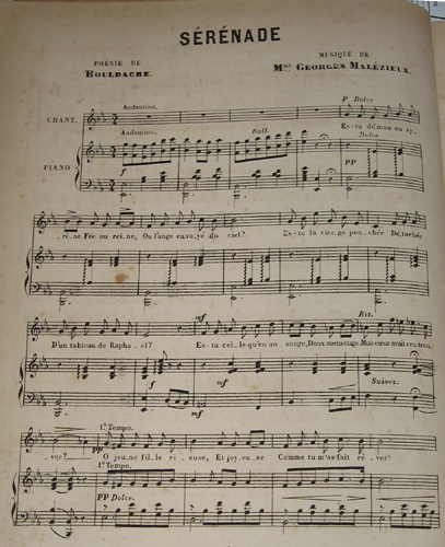 Srnade par Joachim Georges Leon Malzieux