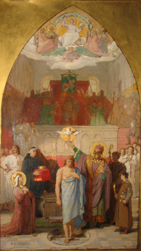 Le baptme de Clovis par Dsir Franois Lauge