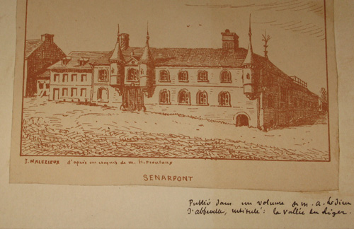 Le manoir de Snarpont par Jules Charles Joachim Malzieux
