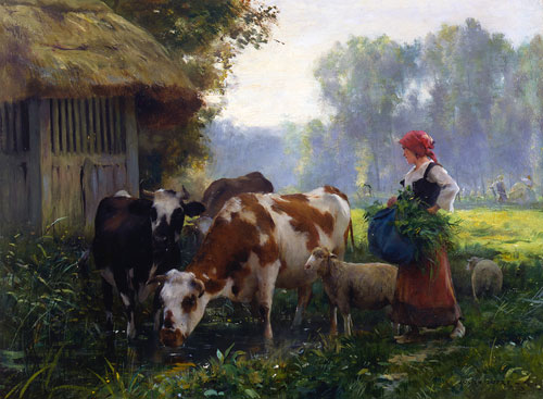 Le retour a la ferme par Julien Dupr