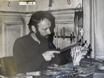 Christian Malzieux sculptant