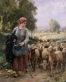 Bergre guidant son troupeau