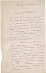 Lettre  Monsieur Laurens