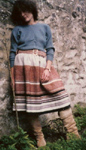Jupe et ceinture tisses