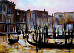 Coucher de soleil sur le grand canal