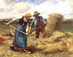 Le ramassage des gerbes