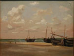 Bateaux sur la plage de Berck