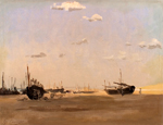 Bateaux sur la plage