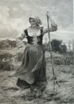 Une jeune moissonneuse