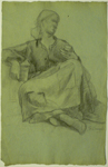 Etude de femme assise