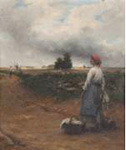 Une paysanne glaneuse
