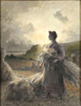 Femme  la moisson
