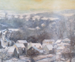 Neige sur le village