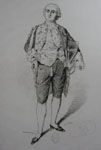 Portrait de Paul Leroux  la plume