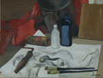 Nature morte aux pinceaux